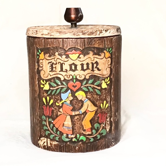 Vintage Flour Storage Contianer - Picture 3 of 8